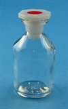 Flaske glas m/NS plastprop 100ml